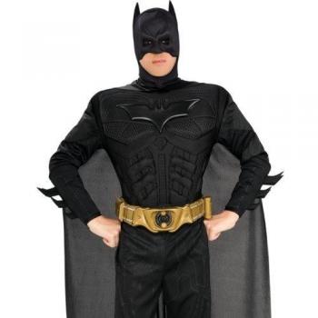 Disfraz Deluxe de Batman para Adultos - Talla L, Musculoso y Licencia Oficial
