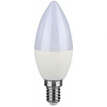 Bombilla LED Vela 7W E14 Chip Samsung 600lm Luz Blanco Cálido 3000K