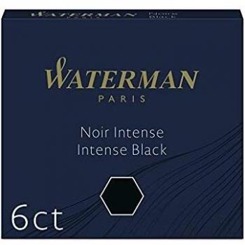 Waterman 50110940 - Juego de 4 Cartuchos de Tinta para Pluma estilográfica, Color Negro