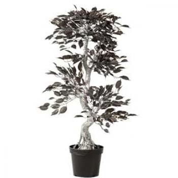 Árbol Bonsai Plateado Artificial con Maceta 75x50x120 cm