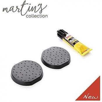 Tatay Martins - Soporte de pegamento y fijación, ABS, negro, talla única