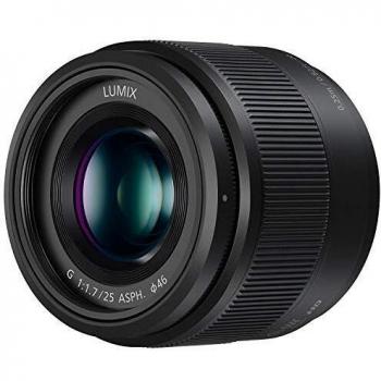 Lente PANASONIC LUMIX G, 25MM, F1.7 ASPH, Micro Cuatro TERCIOS SIN Espejo, H-H025K