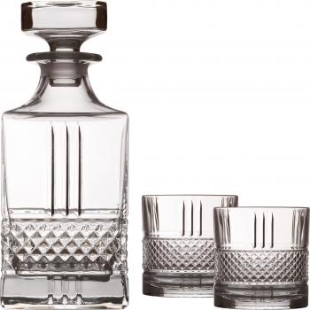 Maxwell & Williams Verona Juego de 3 Piezas de Botella y Vasos de Cristal Cristalline en Caja de Regalo, 750 ml. / 250 ml