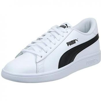 Puma Smash V2 L White Black Low-top Sneakers