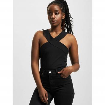 Urban Classics Women's Black Cross Crop Top