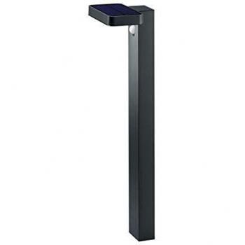 Palo LED Solar Esquel 4,5W con Sensor de Movimiento IP44, Antracita, Altura 60 cm