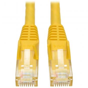 Tripp lite cat6 gigabit snagless molded patch cable rj45 mm yellow 25ftn201025yw