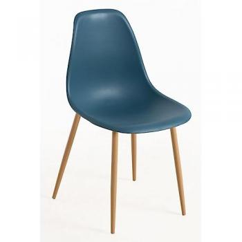 Pack 4 Sillas de Comedor Mykle - Azul Petróleo