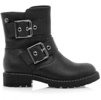 Botines Alaska Negro para Niña con Cierre de Cremallera y Puntera Redonda - MTNG Kids 2024