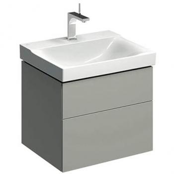 Mueble Bajo Lavabo Geberit Xeno², 58x53x46.2cm, Greige Mate, con 2 Cajones