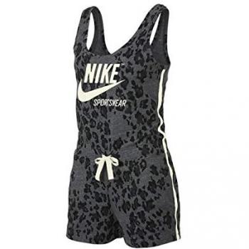 Nike W NSW Gym VNTG Rmpr Leopard Mono, Mujer, Black/Sail, S