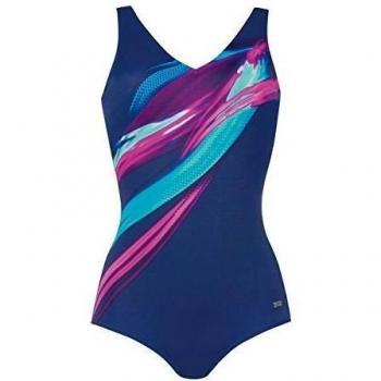 Naturana - Traje de una pieza - para mujer azul Navy/Pink 14D