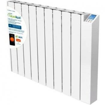 Bastilipo 2789 ET-EcoFluid-9, emisor térmico de fluido ecológico, altamente eficiente y de muy bajo consumo eléctrico, consumo medio de 0,9 KWh, 1500W de potencia, WiFi, 9 Elementos