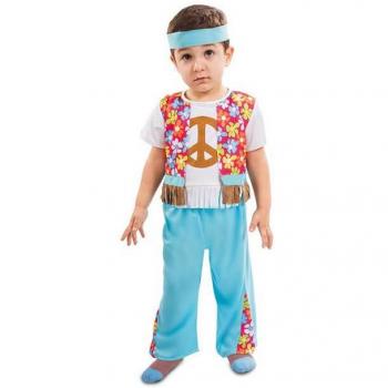 Disfraz de Hippie con Flores para bebé