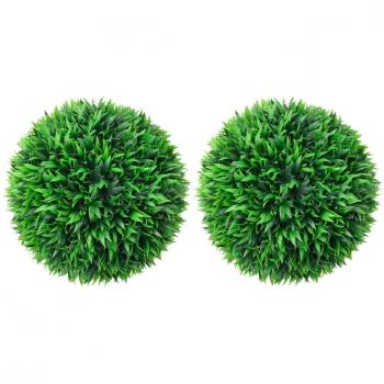 Esfera Bosso Artificial 2 Piezas 38 cm Verde