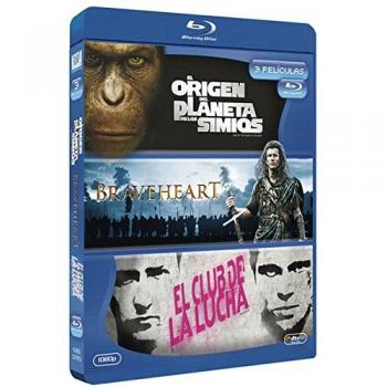 Origen Del Planeta De Los Simios / Braveheart/ El Club De La Lucha - Bd Tri [Blu-ray]