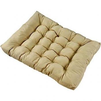 Cojín de Asiento Acolchado para Sofá Palet In/Outdoor Beige 120x80 cm