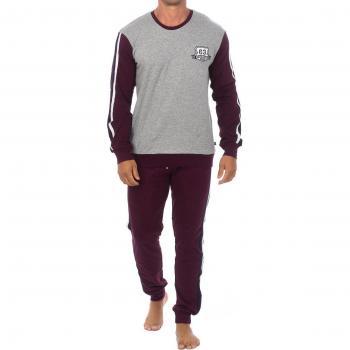Pijama de invierno manga larga para hombre A0CHG-1W3
