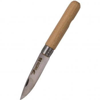 Navaja Martins MA-48 con Mango de Madera de Haya Redonda y Hoja de Acero Inoxidable de 7,0 cm