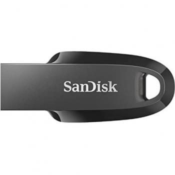 SanDisk Ultra Curve 64GB USB 3.2 Gen 1 Flash Drive with 100MB/s Read Speed and Keyring Loop
