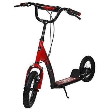 Patinete Scooter Bike Empire 12'' con ruedas de 12 pulgadas, estructura de aluminio ligero, freno trasero, manillar ajustable en altura, diseño plegable para fácil transporte y almacenamiento