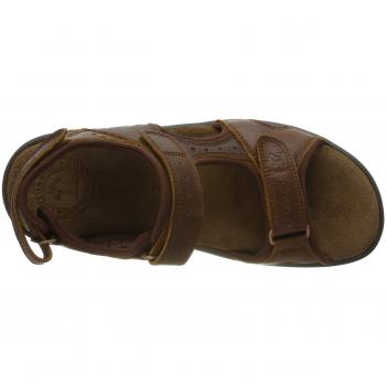 Panama Jack Salton Basics Men's Leather Open-Toe Sandals - Brown (C4)