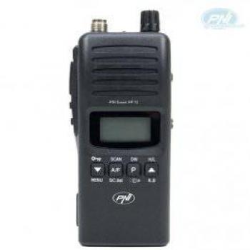 Walkie Talkie PNI HP-72 Portátil AM/FM 4W, Multiestándar, ASQ Ajustable, Doble Vigilancia, Escaneo y Roger Beep