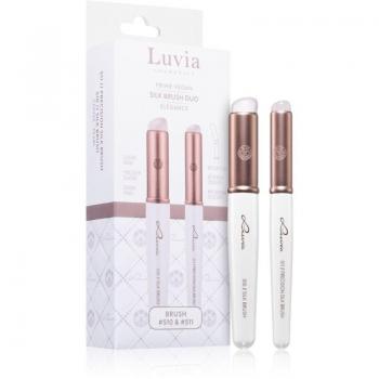 Luvia Cosmetics Silk Brush Duo Elegance Eyeshadow Brush Set (2 Pieces)