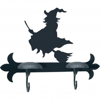 IMEX EL ZORRO El Zorro 11728-Percha Bruja, 290 mm, Hierro Forjado, Negro, 9x29x21.2 cm