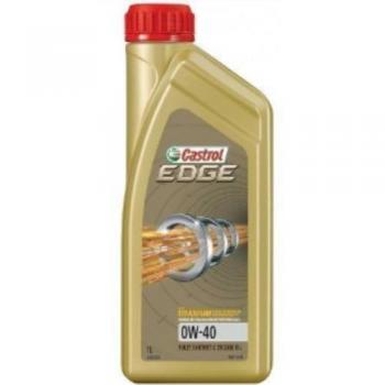 Aceite de motor CASTROL Edge 0W40 1L, sintético, alta resistencia al desgaste, tecnología Fluid Titanium, mejora el rendimiento del motor, adecuado para vehículos de alto rendimiento y condiciones extremas