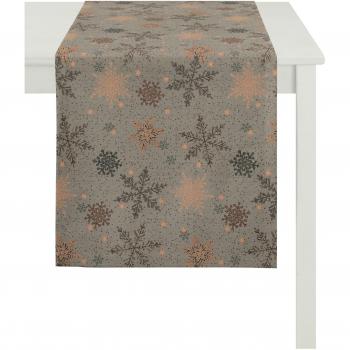 Apeltstoffe 5202 _ 48 x 140 _ FB. 89 Camino de mesa, poliéster, negro, 48 x 140 x 0.5 cm