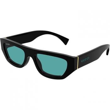 Gucci Black/Green Sunglasses for Men, Size: 53 MM