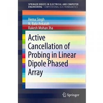 Active Cancellation of Probing in Linear Dipole Phased Array