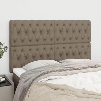Cabecero de Cabecera 4 Piezas Tortorora 72x7x78/88 cm Tela Gris Taupe