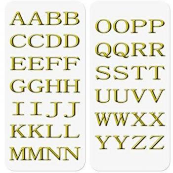 Celly-3D Stickers Letters Gold - Pegatinas para teléfono móvil