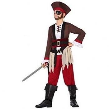 Disfraz de Pirata Sparrow Niño - Disfraces de personajes Disney, cuentos, TV, videojuego, piratas para niño ATOSA A56963 (tallas 4, 5 y 6) - BB Carnival Disfraz