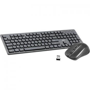 Combo Inalámbrico de Teclado y Ratón APM 100042 en Negro