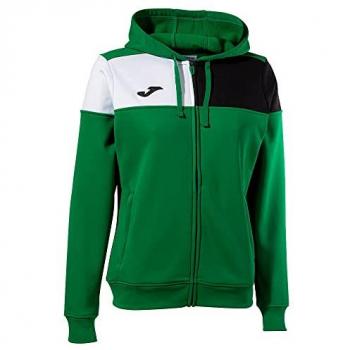 Chaqueta con capucha mujer Joma Crew V verde negro blanco