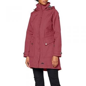 Trespass Chaqueta impermeable Rainyday con capucha oculta para mujer, Mujer, Chaqueta impermeable con capucha oculta., FAJKRAM20002_MAUXXS, Malva, XXS