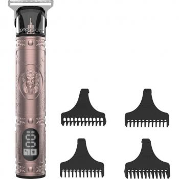 Cecotec Bamba PrecisionCare Warrior Perfiladora de Pelo con Pantalla LCD y Motor Silencioso