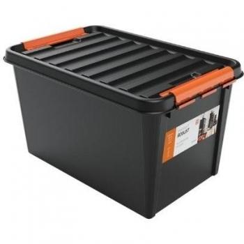 orthex 3196269 Clipbox Smart Store Robust/Pro 45, 60 x 40 x 31 cm, 45 L, Color Negro