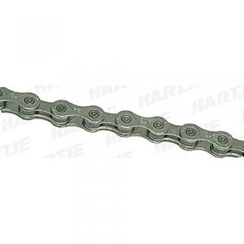 CONTEC Antirost-Kette 'C-950' SB-verpackt, 1/2 x 11/128', 9-fach 6,6mm breit, passend für alle Schaltsysteme bis 27-Gang, werkzeuglose Montage, inkl. Verschlussglied, durch eine spezielle Beschichtung wird eine bis zu 500 mal längere Lebe