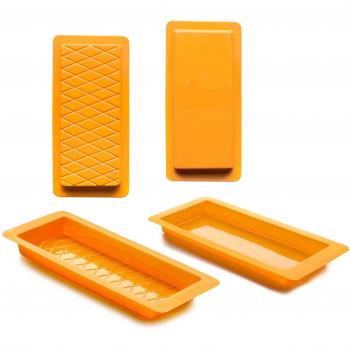 IBILI Set 2 MOLDES TURRON Liso+Rombos, Centimeters
