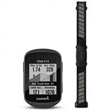 Garmin Edge 130 Plus con HRM-Dual, ciclocomputador GPS compacto con funciones de entrenamiento