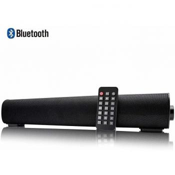 Barra de Sonido para TV Bluetooth 4.2/RCA/AUX Cableado con Control Remoto, Compatible para Celulares,PC,Mp3, Mp4, Negro