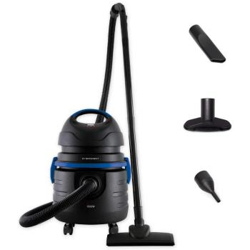 SAMBA Aspirador sólidos y líquidos Q7 Efficient,1000W, Filtro de Agua Lavable, Función Soplador, Capacidad 15l, 85dB, Incluye Accesorios para Tapicerías, Boquilla Estrecha, Soplador, Cepillo de Suelo