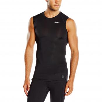 Nike Ärmelloses Shirt Cool Comp Camiseta, Hombre, Negro / Gris / Blanco, XL