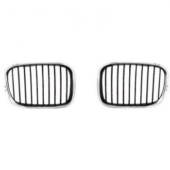 Rejilla delantera BMW 5 Berline y Touring VAN WEZEL 0639511 negra con cromado