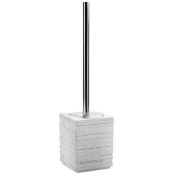 Gedy QU330200300 Escobillero WC, 9.5x9.5x46 cm