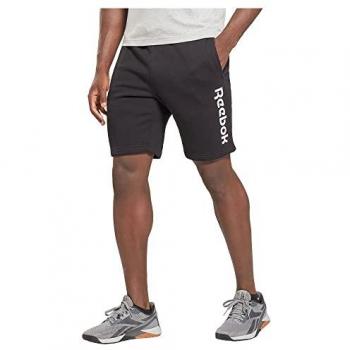 Reebok Pantalones Cortos Ri Linear Read, color negro, talla L, para hombre, estilo regular